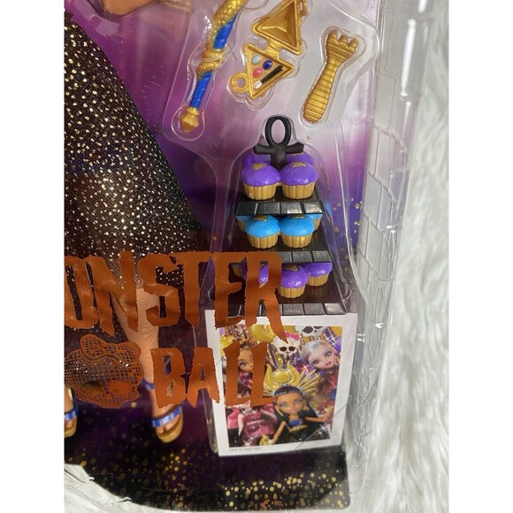 Monster High Doll Cleo De Nile in Monster Ball Party Dress with Accessories - Picture 5 of 11